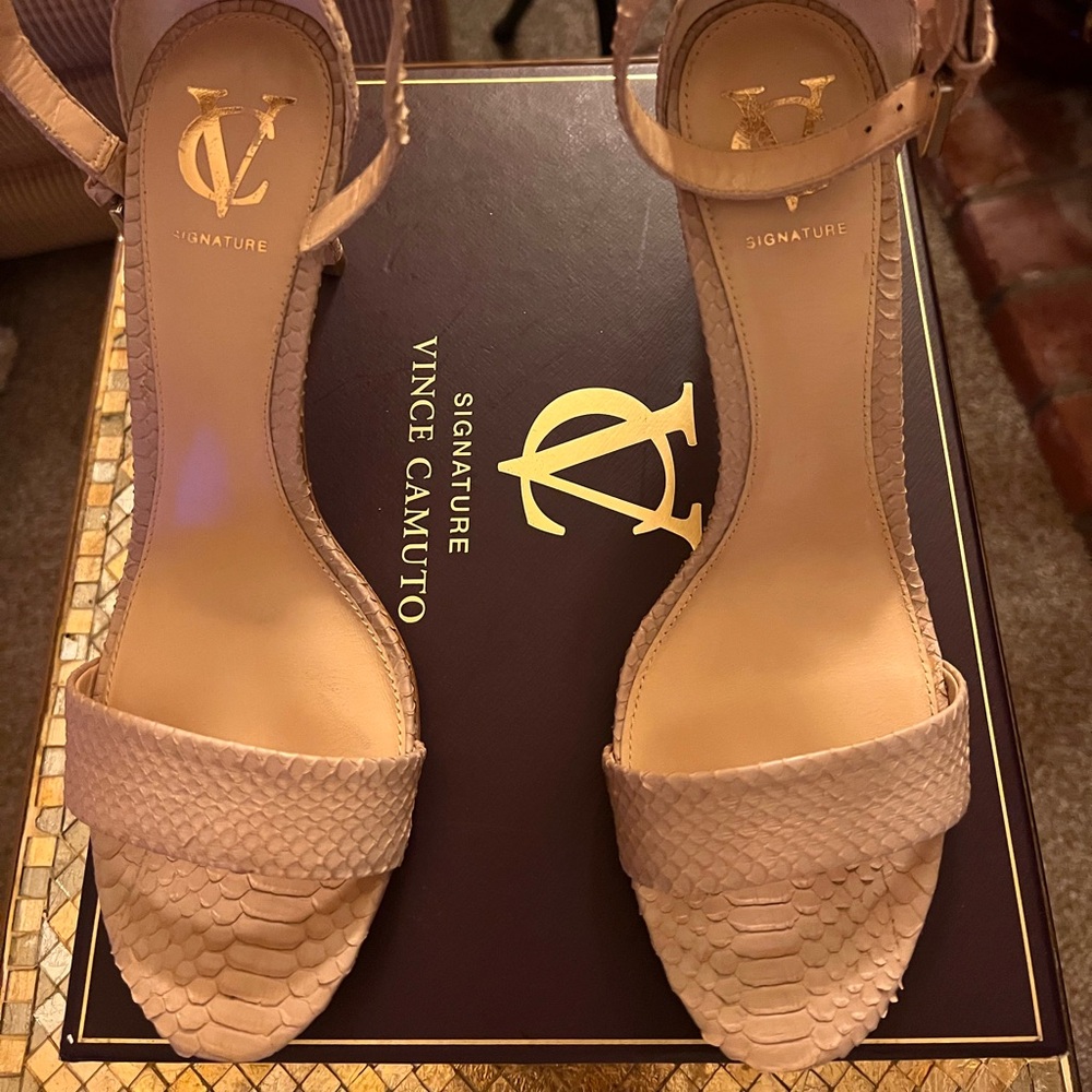 Vince Camuto Signature Jiro Snakeskin Stilettos 10